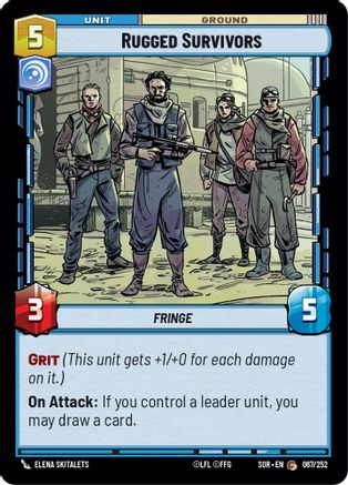 Rugged Survivors (067/252) [Spark of Rebellion] Foil