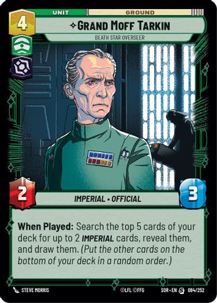 Grand Moff Tarkin - Death Star Overseer (084/252) [Spark of Rebellion] Foil