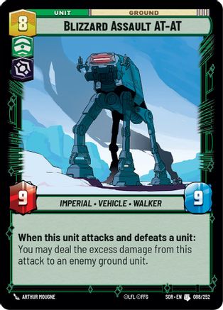 Blizzard Assault AT-AT (088/252) [Spark of Rebellion] Foil