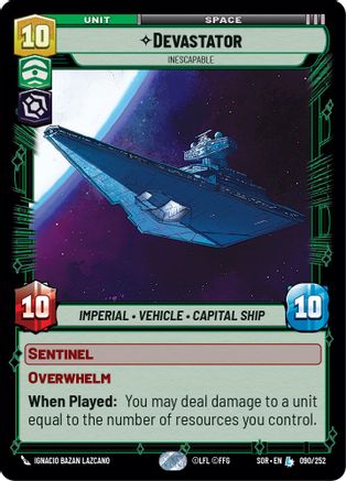 Devastator - Inescapable (090/252) [Spark of Rebellion] Foil