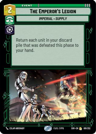 The Emperor's Legion (091/252) [Spark of Rebellion] Foil