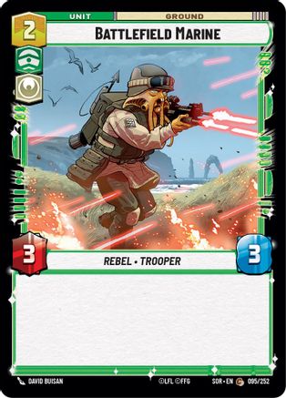 Battlefield Marine (095/252) [Spark of Rebellion] Foil