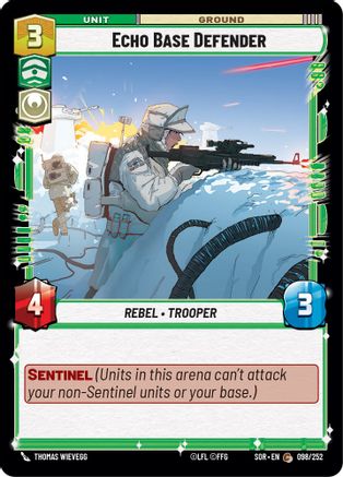 Echo Base Defender (098/252) [Spark of Rebellion] Foil