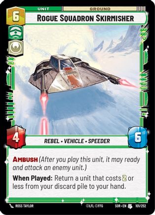 Rogue Squadron Skirmisher (101/252) [Spark of Rebellion] Foil
