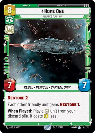 Home One - Alliance Flagship (102/252) [Spark of Rebellion] Foil