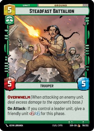 Steadfast Battalion (116/252) [Spark of Rebellion] Foil