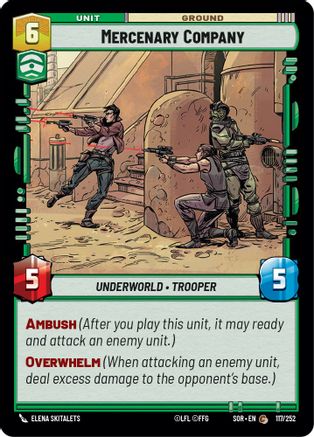 Mercenary Company (117/252) [Spark of Rebellion] Foil