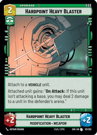 Hardpoint Heavy Blaster (121/252) [Spark of Rebellion] Foil