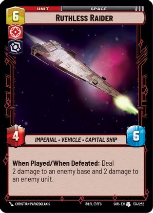 Ruthless Raider (134/252) [Spark of Rebellion] Foil