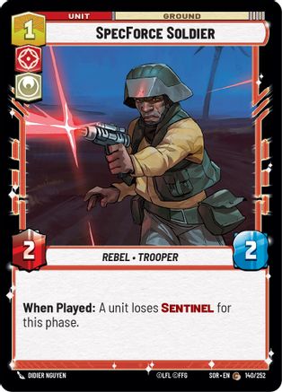 SpecForce Soldier (140/252) [Spark of Rebellion] Foil