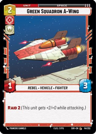 Green Squadron A-Wing (141/252) [Spark of Rebellion] Foil