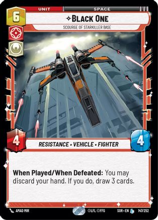 Black One - Scourge of Starkiller Base (147/252) [Spark of Rebellion] Foil