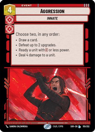 Aggression (155/252) [Spark of Rebellion] Foil