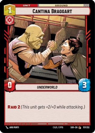 Cantina Braggart (157/252) [Spark of Rebellion] Foil