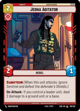 Jedha Agitator (158/252) [Spark of Rebellion] Foil