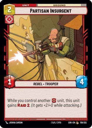 Partisan Insurgent (159/252) [Spark of Rebellion] Foil