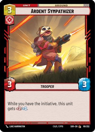 Ardent Sympathizer (161/252) [Spark of Rebellion] Foil