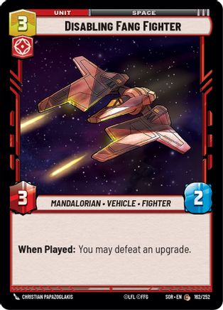 Disabling Fang Fighter (162/252) [Spark of Rebellion] Foil