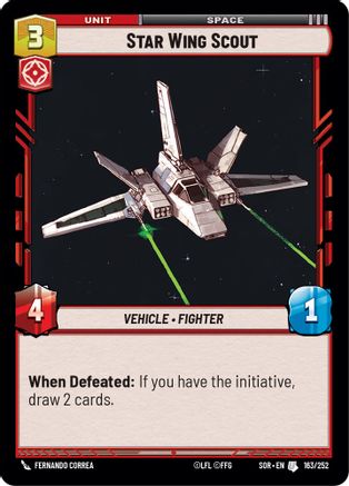 Star Wing Scout (163/252) [Spark of Rebellion] Foil