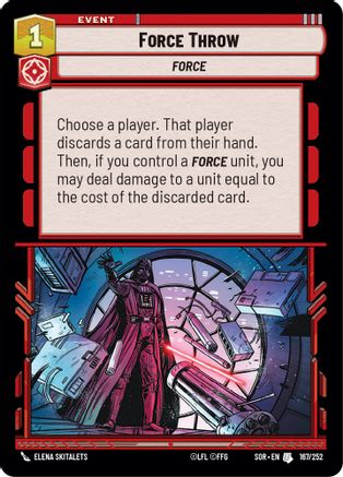 Force Throw (167/252) [Spark of Rebellion] Foil