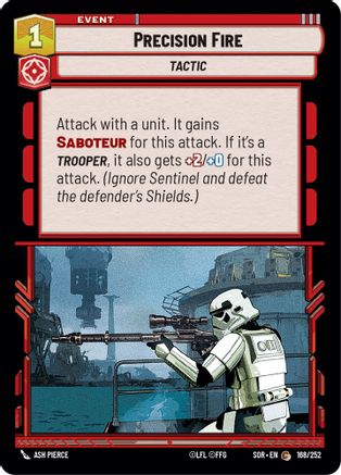Precision Fire (168/252) [Spark of Rebellion] Foil
