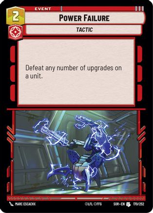 Power Failure (170/252) [Spark of Rebellion] Foil