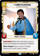 Lando Calrissian - Responsible Businessman (197/252) [Spark of Rebellion] Foil