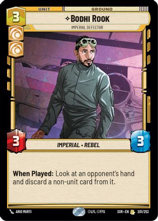 Bodhi Rook - Imperial Defector (201/252) [Spark of Rebellion] Foil