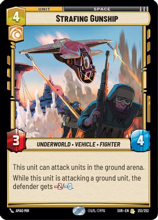 Strafing Gunship (212/252) [Spark of Rebellion] Foil