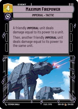 Maximum Firepower (234/252) [Spark of Rebellion] Foil