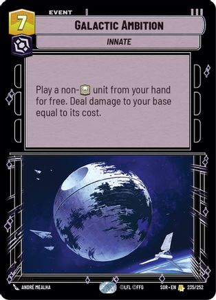 Galactic Ambition (235/252) [Spark of Rebellion] Foil