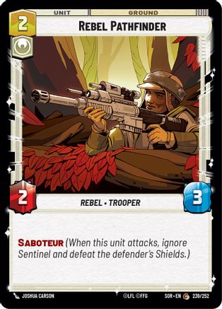 Rebel Pathfinder (239/252) [Spark of Rebellion] Foil