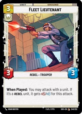 Fleet Lieutenant (240/252) [Spark of Rebellion] Foil