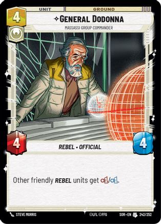 General Dodonna - Massassi Group Commander (242/252) [Spark of Rebellion] Foil