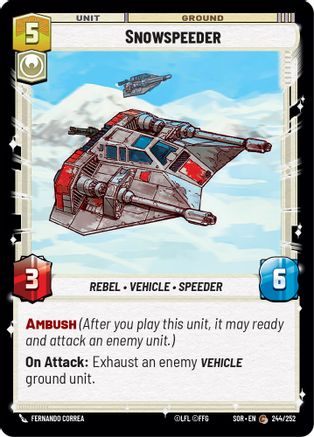 Snowspeeder (244/252) [Spark of Rebellion] Foil