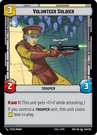 Volunteer Soldier (248/252) [Spark of Rebellion] Foil