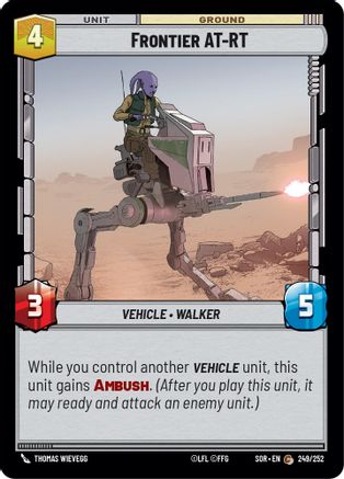 Frontier AT-RT (249/252) [Spark of Rebellion] Foil