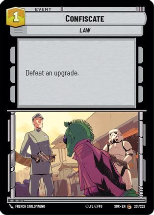 Confiscate (251/252) [Spark of Rebellion] Foil