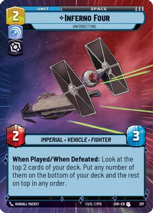 Inferno Four - Unforgetting (Hyperspace) (297) [Spark of Rebellion] Foil