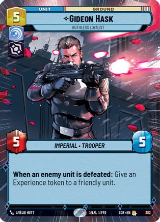 Gideon Hask - Ruthless Loyalist (Hyperspace) (302) [Spark of Rebellion] Foil
