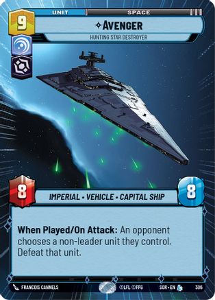 Avenger - Hunting Star Destroyer (Hyperspace) (306) [Spark of Rebellion] Foil