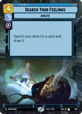 Search Your Feelings (Hyperspace) (308) [Spark of Rebellion] Foil