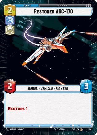 Restored ARC-170 (Hyperspace) (310) [Spark of Rebellion] Foil
