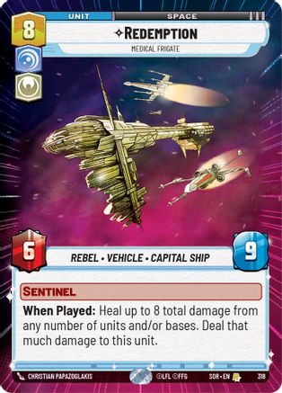 Redemption - Medical Frigate (Hyperspace) (318) [Spark of Rebellion] Foil
