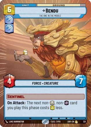 Bendu - The One in the Middle (Hyperspace) (321) [Spark of Rebellion] Foil