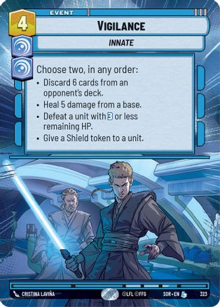 Vigilance (Hyperspace) (323) [Spark of Rebellion] Foil
