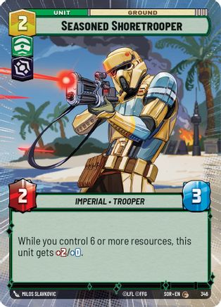 Seasoned Shoretrooper (Hyperspace) (346) [Spark of Rebellion] Foil