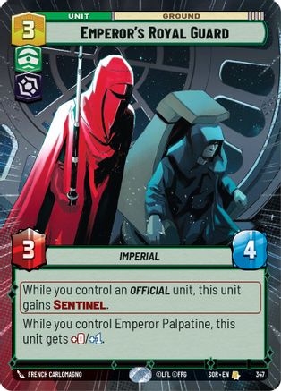 Emperor's Royal Guard (Hyperspace) (347) [Spark of Rebellion] Foil