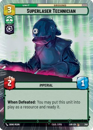 Superlaser Technician (Hyperspace) (348) [Spark of Rebellion] Foil
