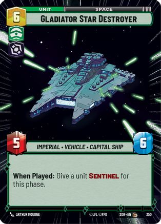 Gladiator Star Destroyer (Hyperspace) (350) [Spark of Rebellion] Foil